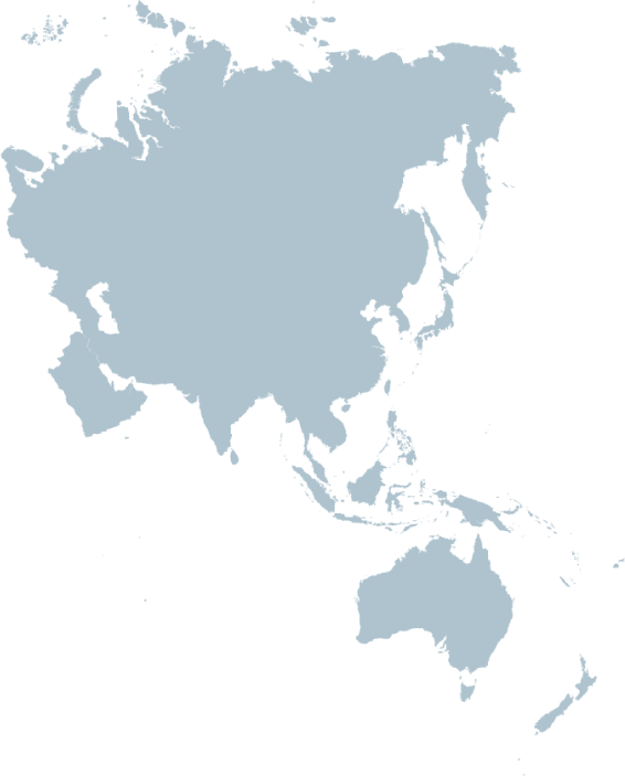 Illustrated map of Asia Pacific